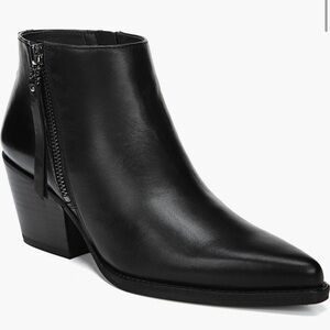 Sam Edelman Walden Black Leather Ankle Booties - 8.5